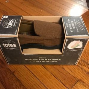 Men’s Totes Memory Foam House Slippers Shoes 8-9